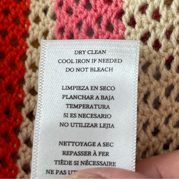 Rails Dress JUNE Tan Multi Stripe Mini Knit Sleeveless Size S - Picture 15 of 15